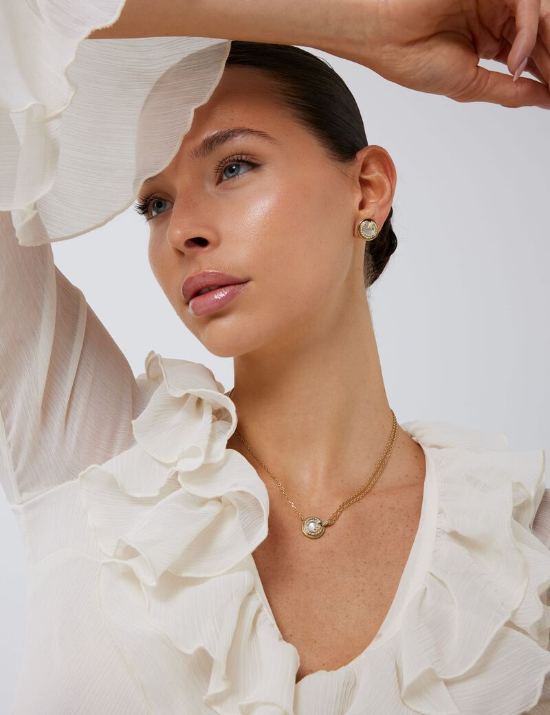 G crystal necklace