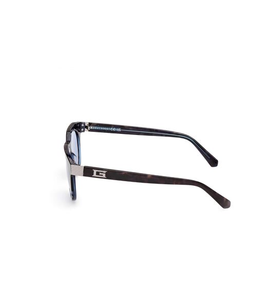 Round blue sunglasses