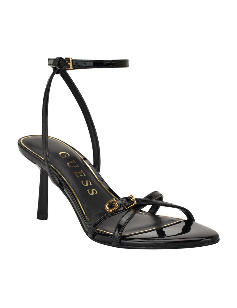 Strappy open toe G hardware dress sandal