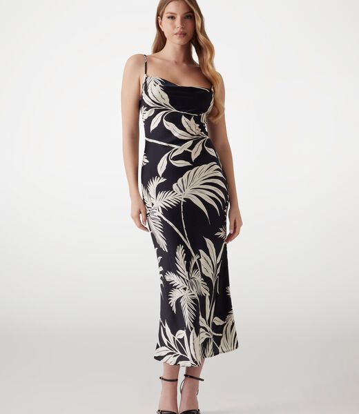 Satin midi dress