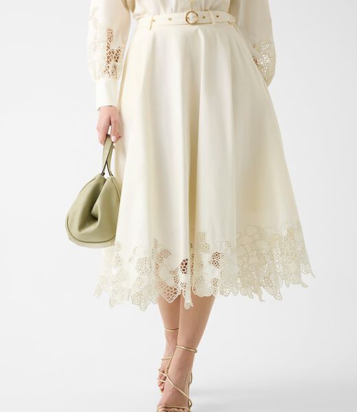 Sonia Embroidered Midi Skirt