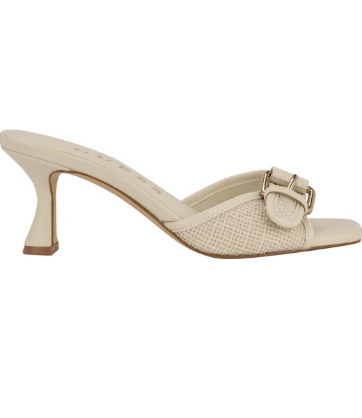 Dista Buckled Logo Kitten Heels