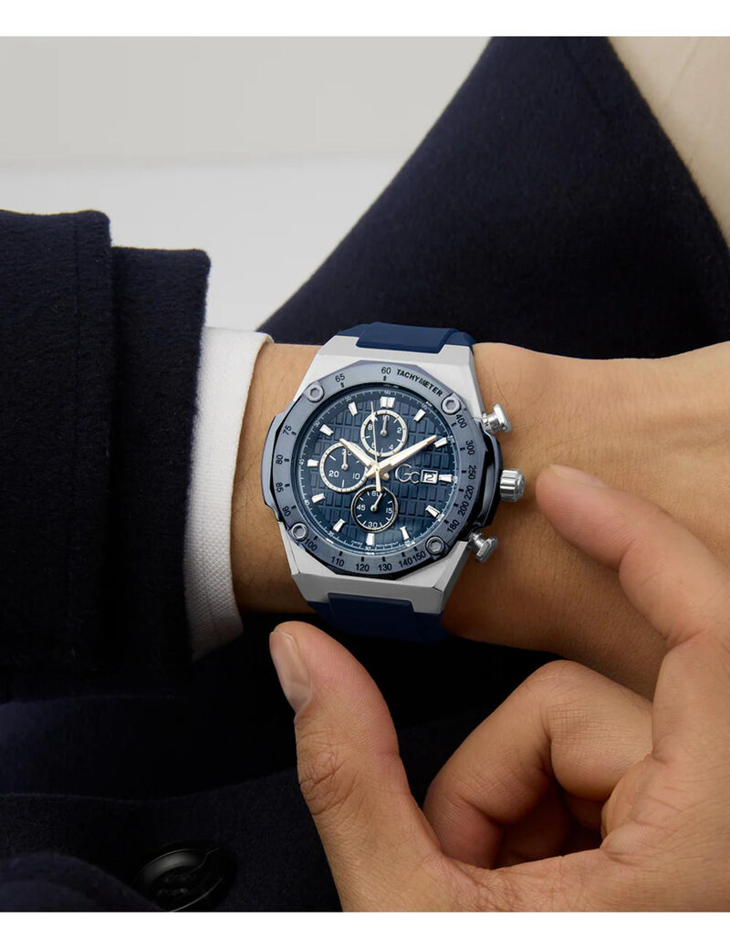 Gc IdolSport chrono silicone watch