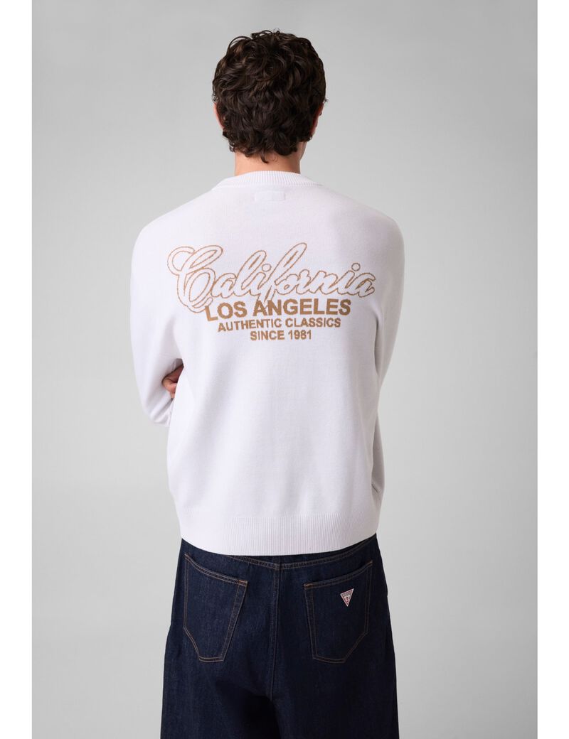 guess jacquard sweater