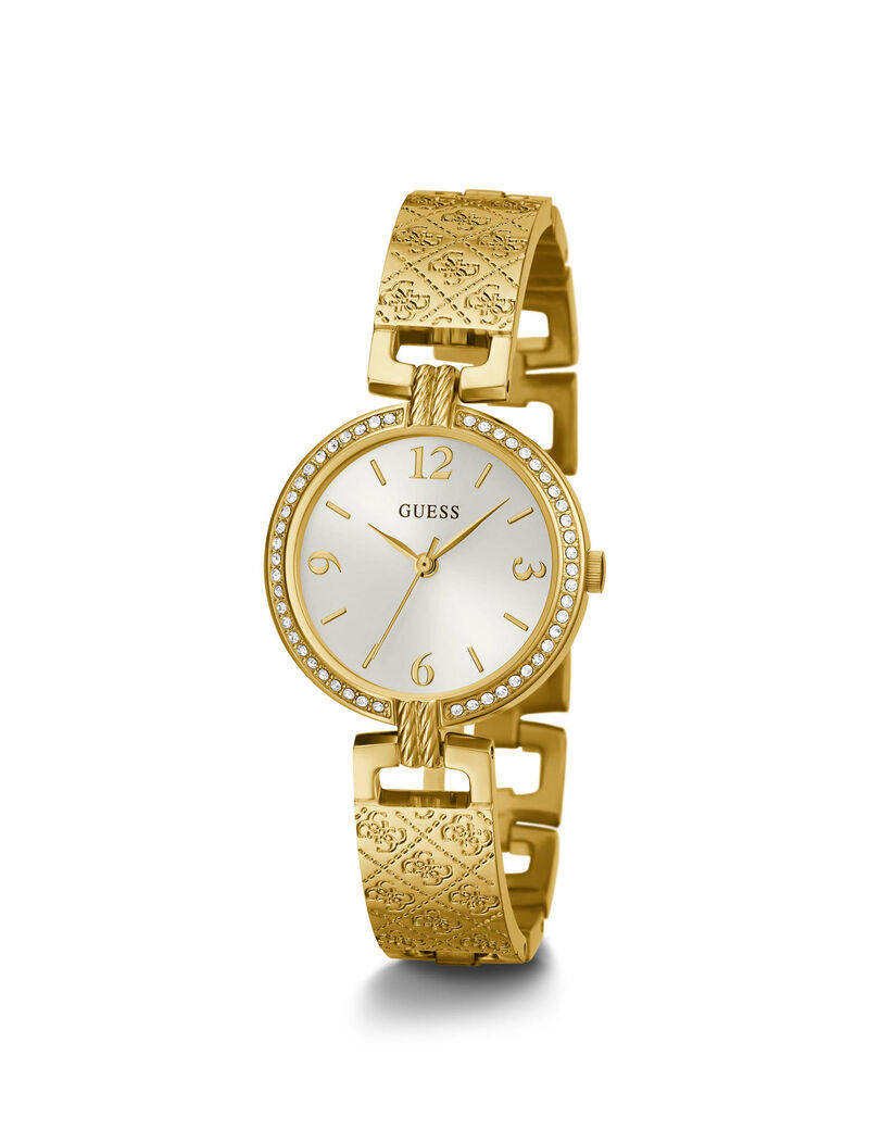 Gold And Crystal Ladies Watch