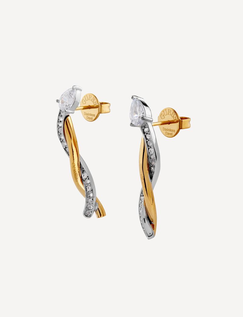 30mm twist pendant earring