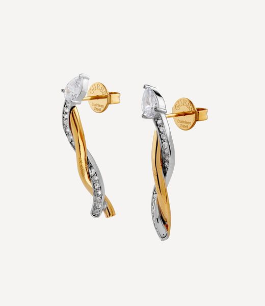 30mm twist pendant earrings