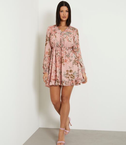 Floral print mini dress