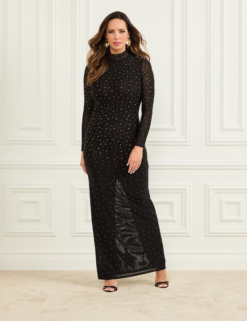 Marciano rhinestone long dress