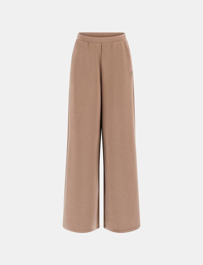 Mid rise wide leg pant