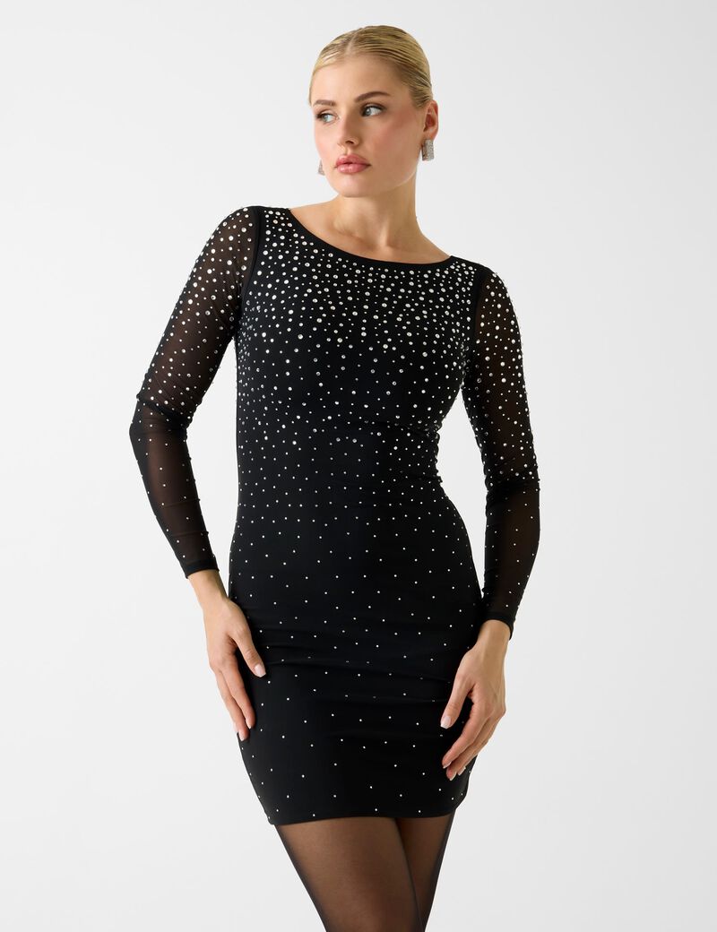 Marciano rhinestones dress