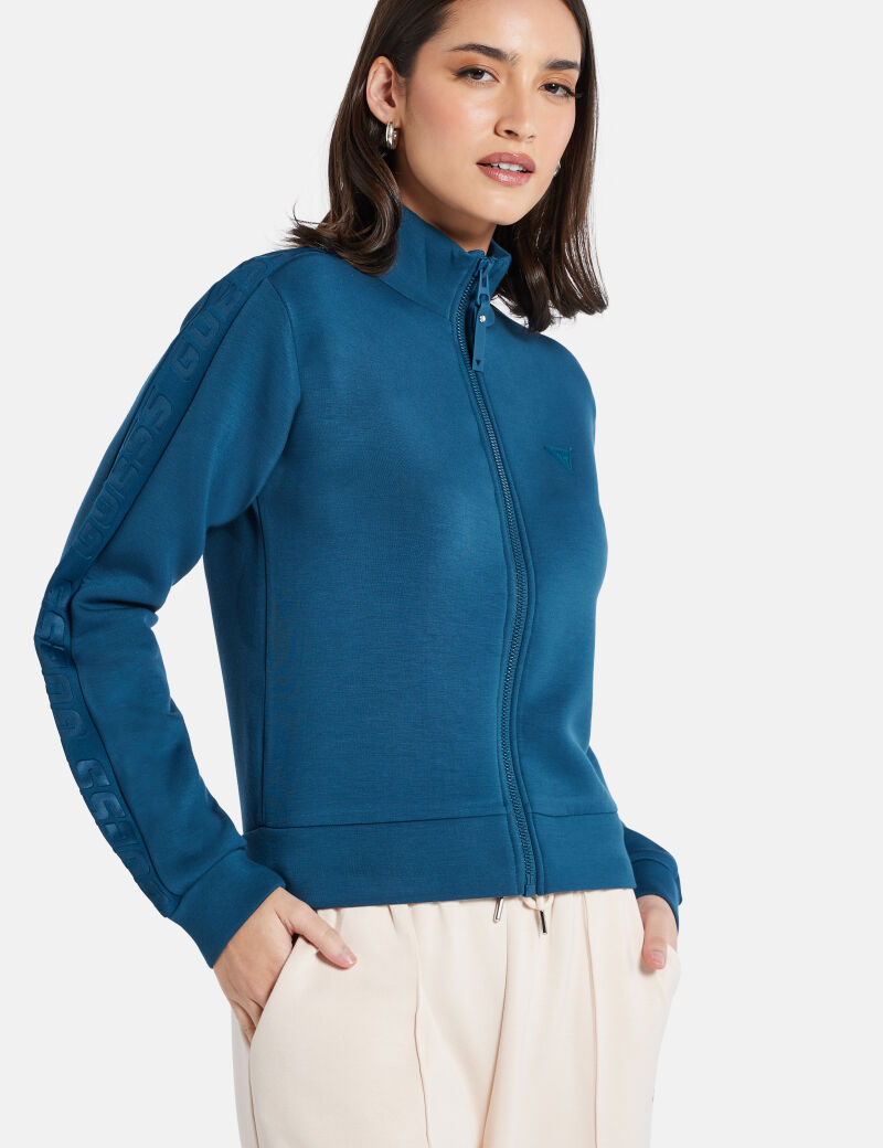 Front zip sweatshirt