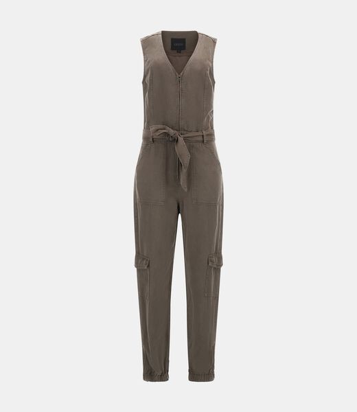 Belted skinny jumpsuit