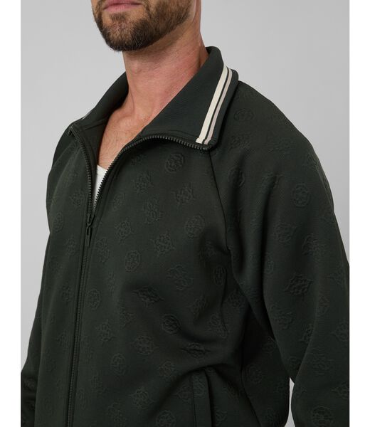 guess full zip sweatshirt
