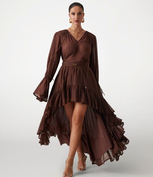 Marciano flounced long skirt
