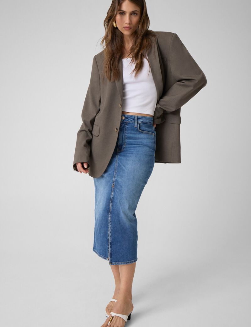 guess mila midi skirt