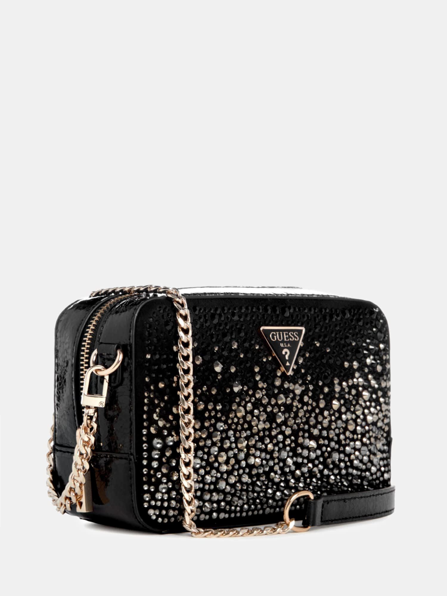 Rhinestone top crossbody bag