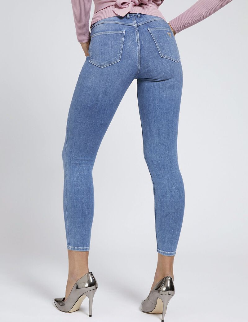 Glitter Skinny Fit Denim Pant