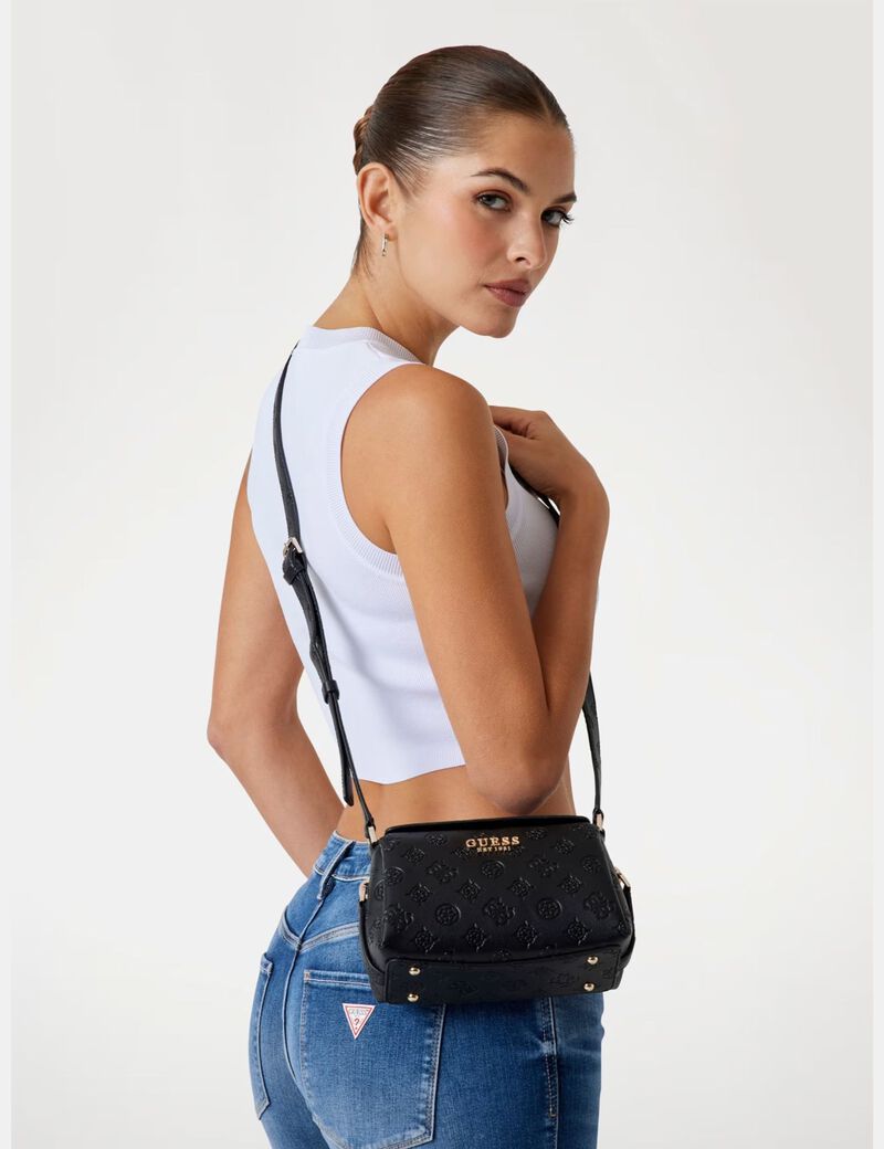 حقيبة كروس فيبي صغيرة بشعار 4G والفاوانيا