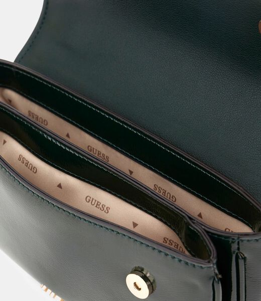 Dea patent mini crossbody bag