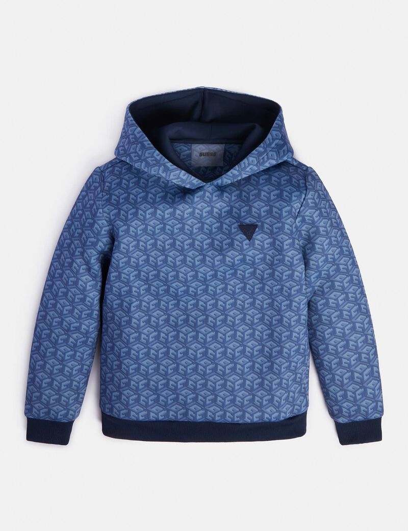 All Over G-Cube Logo Print Sweatshirt