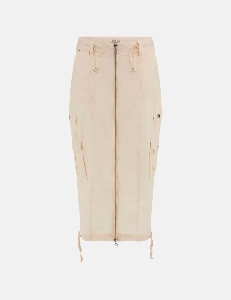 guess long cargo skirt