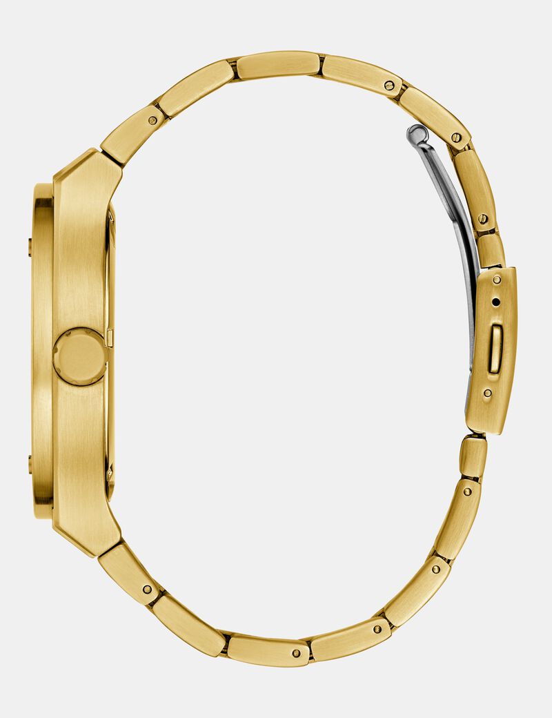 Mens Gold Tone Multi-function Watch