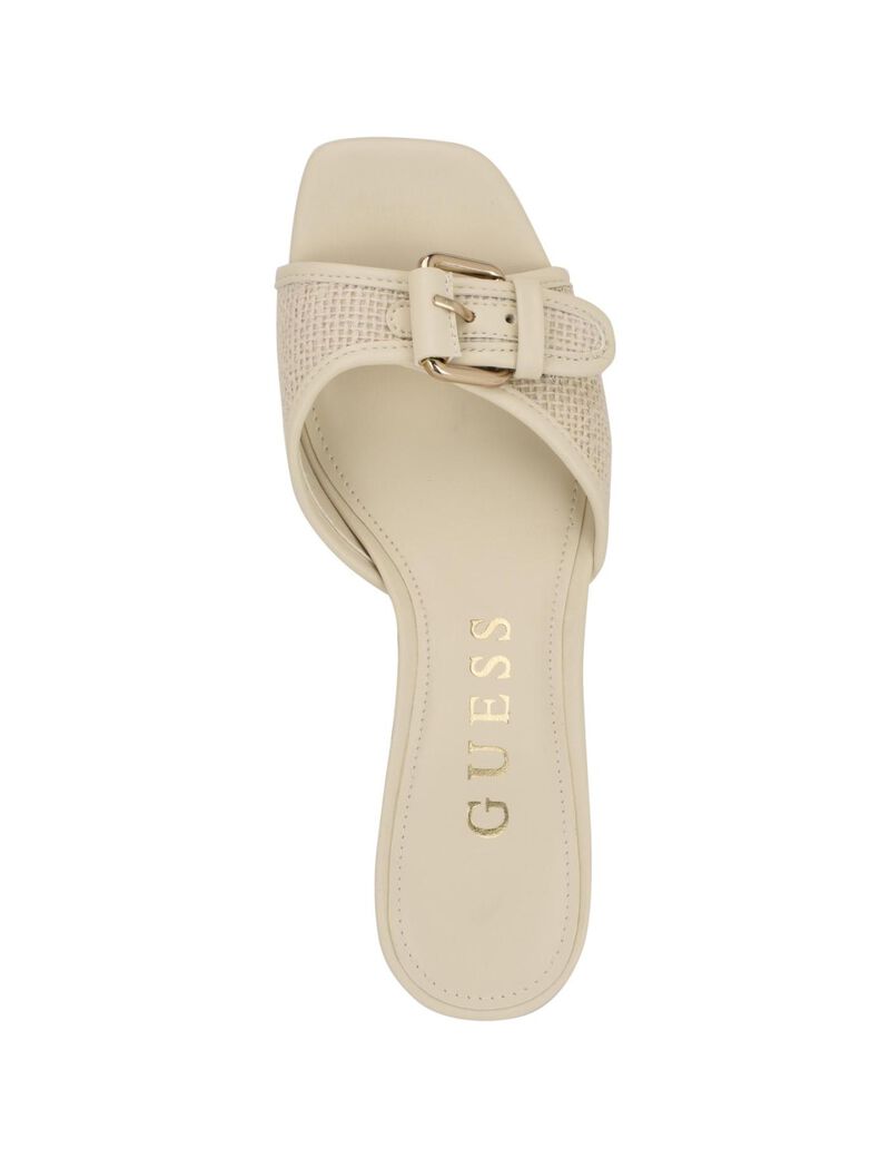Dista Buckled Logo Kitten Heels