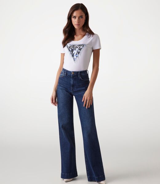 Floral triangle logo t-shirt