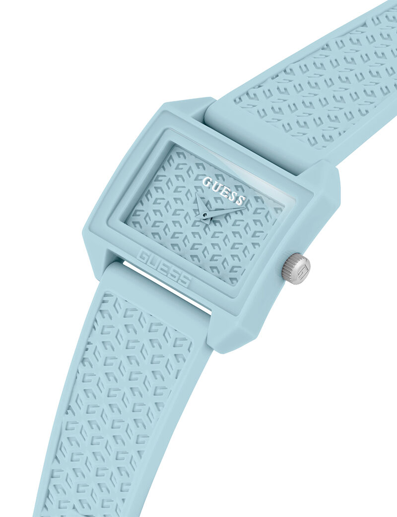 Lt Blue Sustainable Nylon Cs Sun Lt Blue Dl Lt Blue Logo Silicone Strp