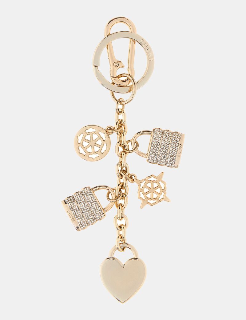 guess logo keychain