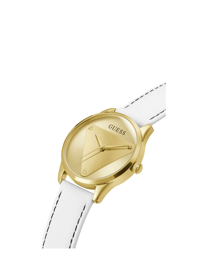 Gold Logo Analog Watch