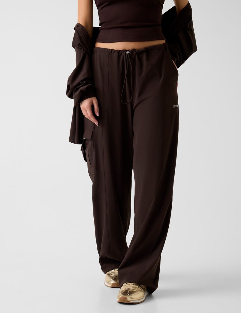 Wide leg cargo pants