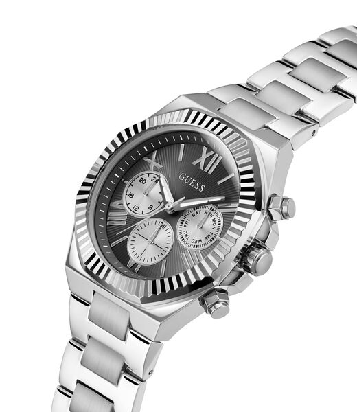 Stainless steel multi-function watch