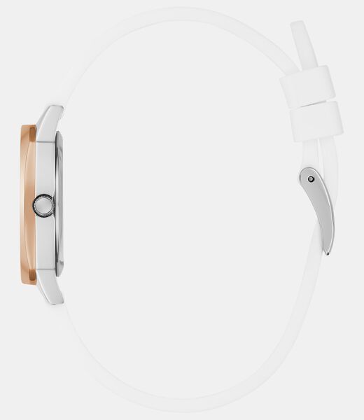 Ladies White 2-Tone Analog Watch
