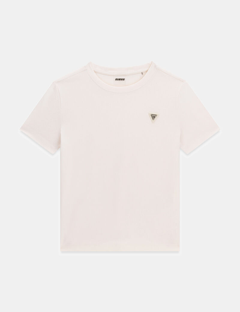 Triangle logo stretch t-shirt