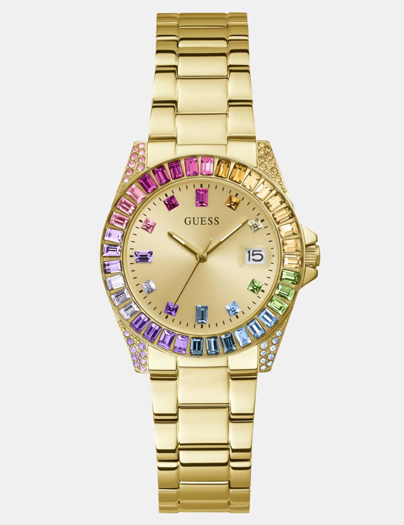 Crystal watch with date function