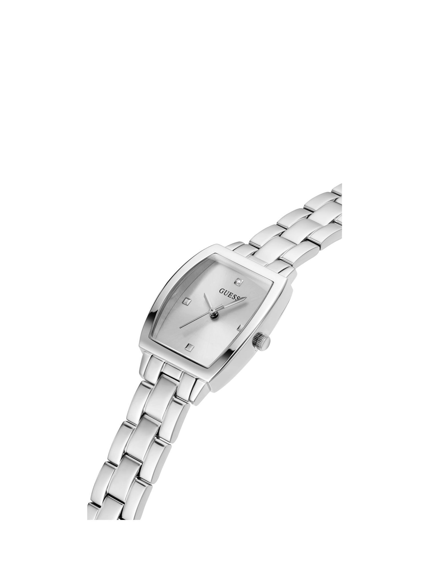 Guess silver deals diamond watch