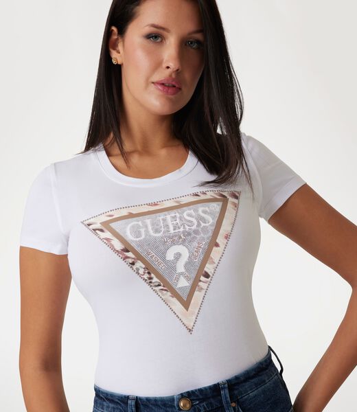 Animalier triangle logo T-shirt