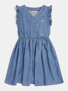 Chambray Short Sleeve Dress
