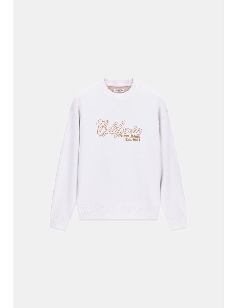guess jacquard sweater