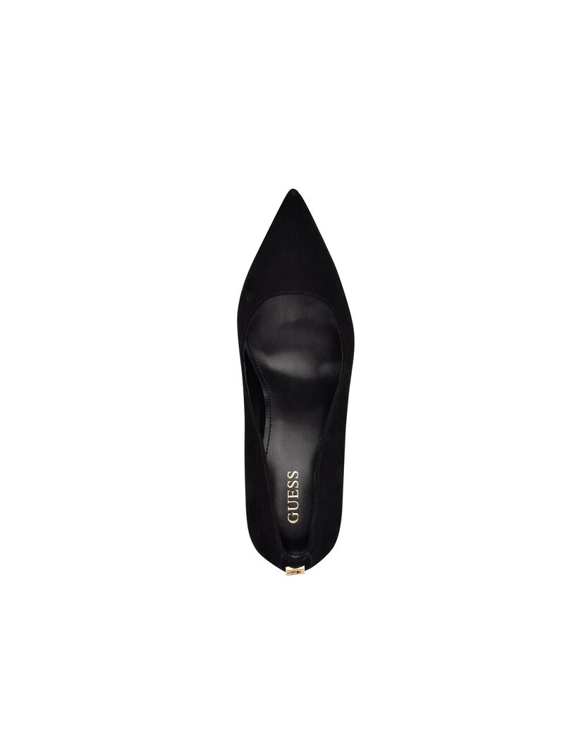 Block Heel Pointy Toe Pump