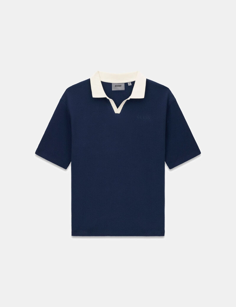 guess triangle logo polo