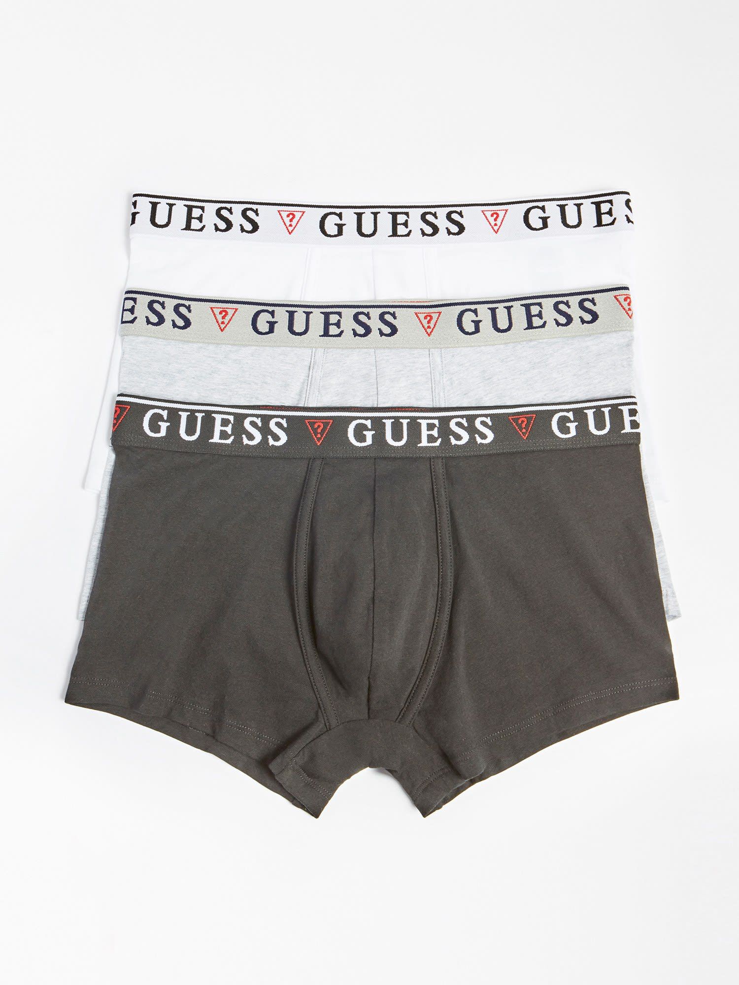 Shop GUESS Online Pack 3 Boxers With Logo Band