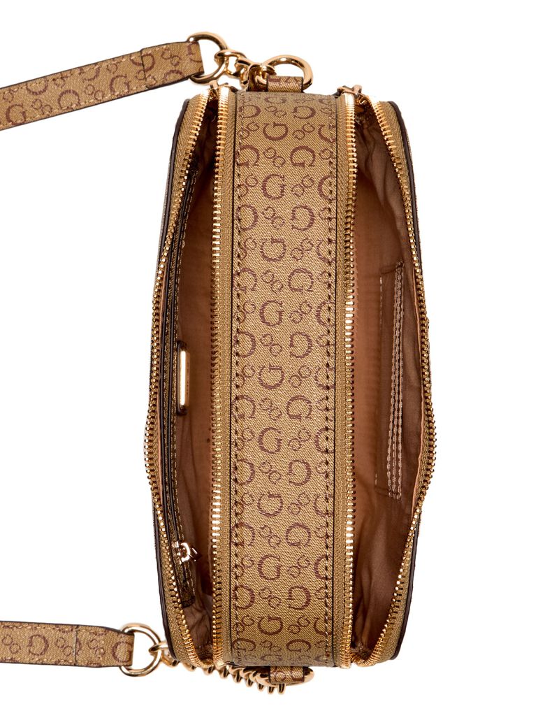 Saffron double zip crossbody bag