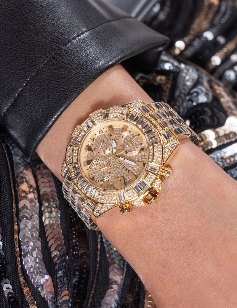 Crystal multi-function watch