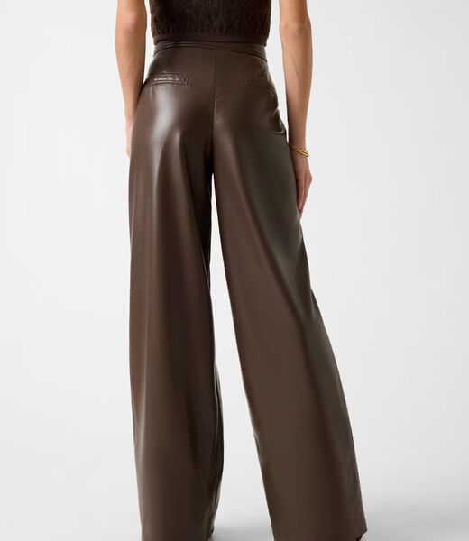 Marciano faux-leather wide-leg pants