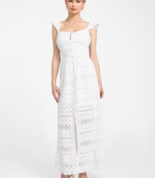 Long broderie anglaise dress