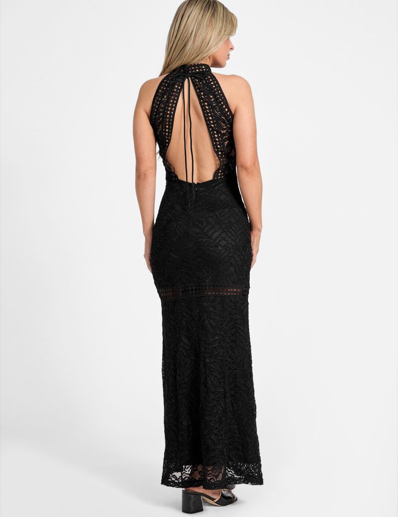 Bodycon lace maxi dress
