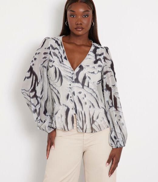 Zebra print blouse